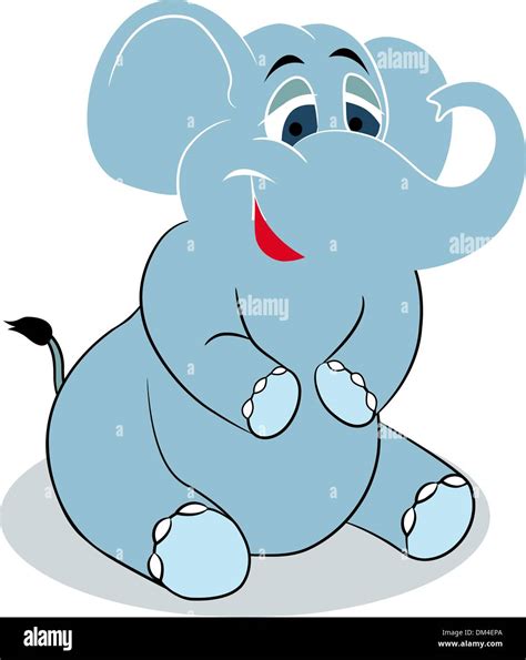 Elephant Smile Stock Vector Images Alamy