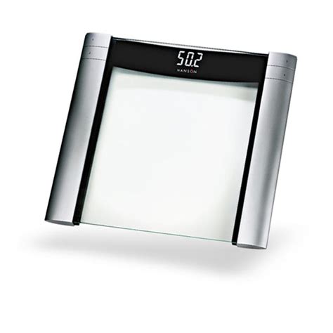 Hanson Silver Glass Digital Bathroom Scales | Roman At Home