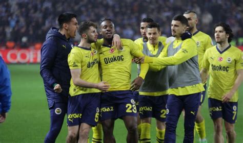 Fenerbahçe Trabzon da kazandı Turgutlu Yankı