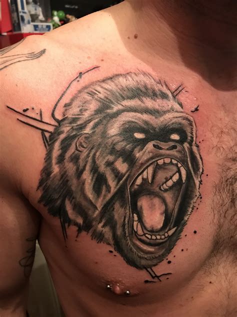 Gorilla Tattoo Gorilla Tattoo Skull Tattoos Aquarium Tatuajes