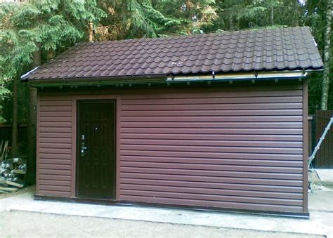 Металлокаркасный сарай 4,2 х 5,4 м - комплектации, цены - profil-stroy.ru