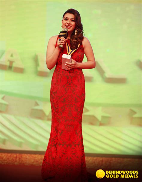 Hansika Behindwoods Gold Medal Winner Best Entertainer Female