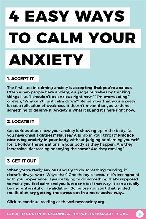 How To Calm Anxiety Artofit