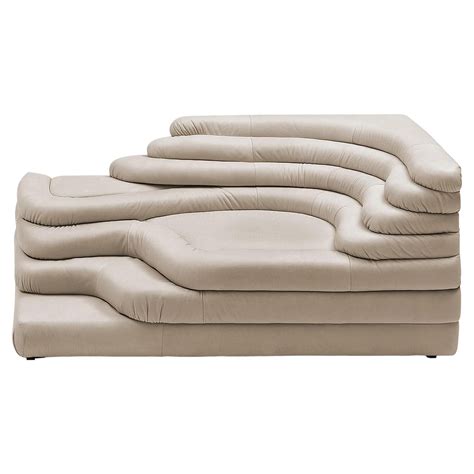 De Sede DS 1025 09 Terrazza Sofa In Perla Upholstery By Ubald Klug For