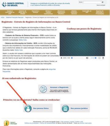 Scr Do Banco Central Consultar Registrato Abrir Conta