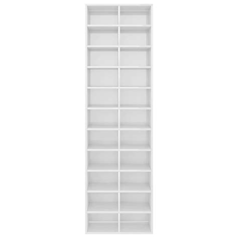 Vidaxl Shoe Cabinet High Gloss White X X Engineered Wood