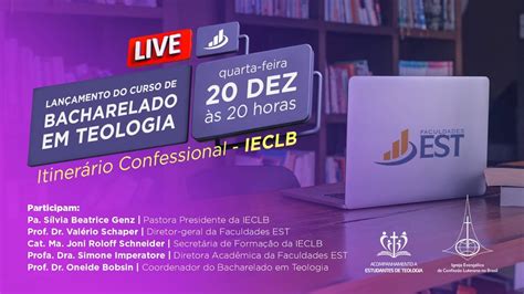 Lançamento Curso de Bacharelado em Teologia Itinerário Confessional