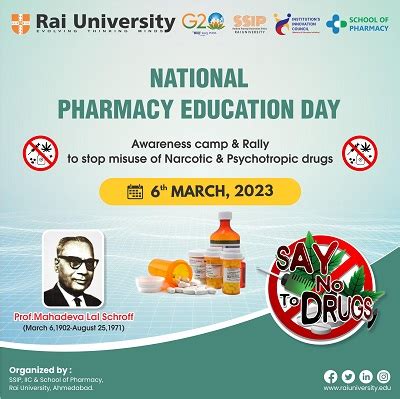 National Pharmacy Education Day Rai University Ugc Approved Best