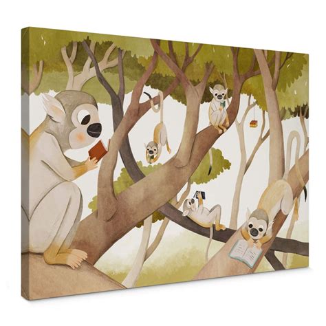 Tableau Sur Toile Loske Singe Savant Wall Art Fr