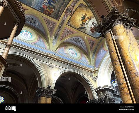 Galatina, Italy. Interior of the 17th century Catholic Church of the ...