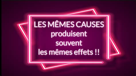 Les même causes et les mêmes effets Jacques Rhéaume YouTube