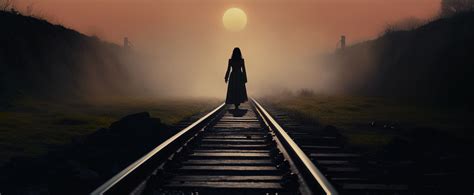 Woman Walking Train Tracks - WWTT-002 by LowThunders on DeviantArt