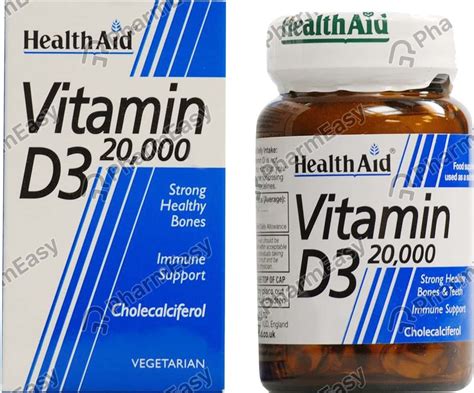 Health Aid Vitamin D3 20000 Iu Capsule 30 Uses Side Effects Price