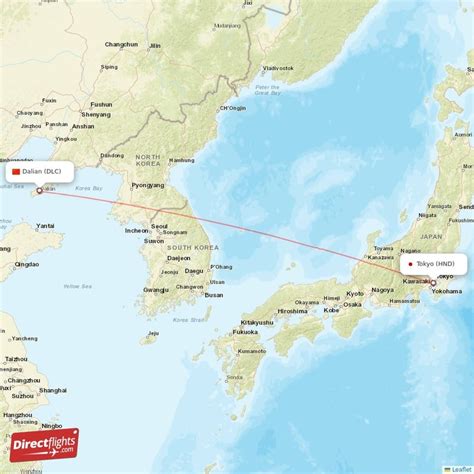 Direct Flights From Tokyo To Dalian HND To DLC Non Stop