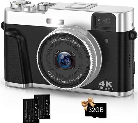 Fotocamera Digitale 4k 48mp Macchina Fotografica Autofocus Con Scheda