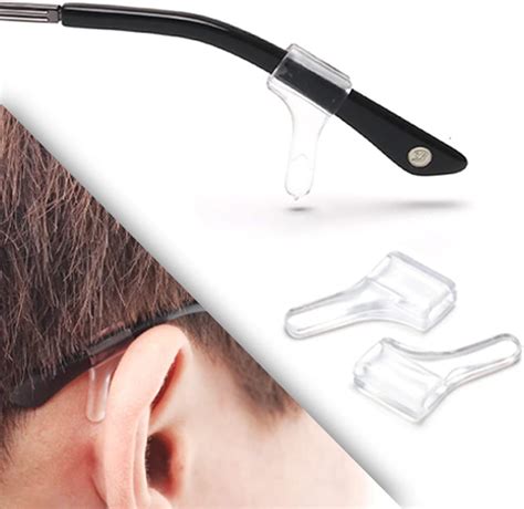 Vifirstew 100 Pairs Eyeglasses Ear Grips Ear Hooks For Glasses Anti Slip Eyeglass Ear Cushions