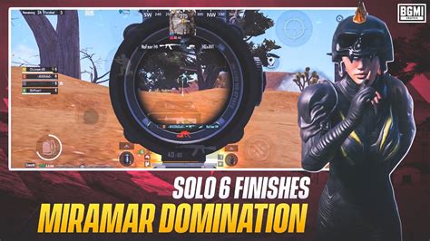 Miramar Domination Solo 6 Kills In Tournament TEAM BFB IPHONE 13