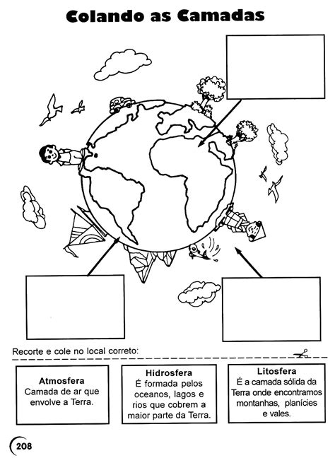 Atividades Litosfera Hidrosfera Atmosfera E Biosfera 3 Ano Braincp