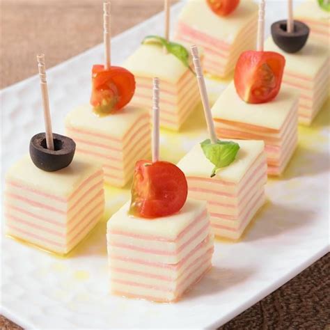 シマシマ模様がかわいい チーズとハムのピンチョス 作り方・レシピ クラシル Recipe Tea Time Food Party