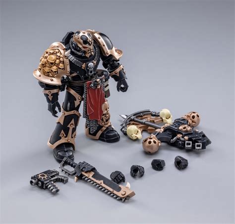 Warhammer 40K Black Legion Chaos Space Marines 1 18 Scale Figure Set