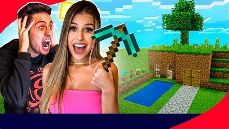 Minha Namorada Jogando Minecraft Pela Primeira Vez Youtube