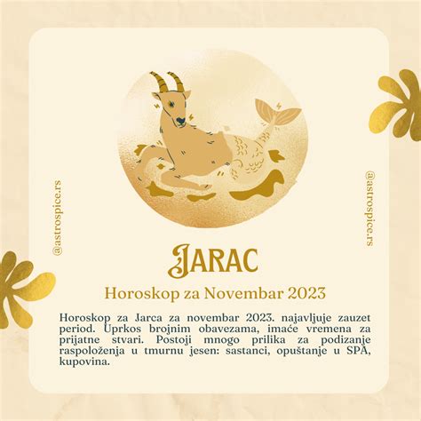 Jarac Horoskop Za Novembar 2023 Astro Spice