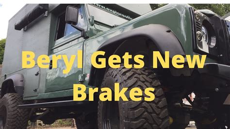 Land Rover Defender Brake Disc Upgrade Beryl Youtube