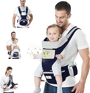 Cangurera Para Bebe Portabeb S Con Asiento De Cadera Hasta Kg