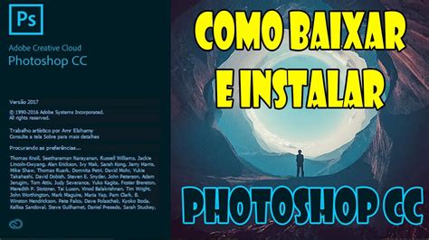 Como Baixar E Instalar Photoshop Cc Completo Youtube