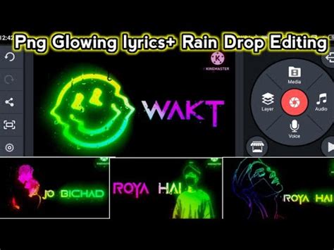 Png Glowing Lyrics Rain Drop Video Editing Kinemaster Glowing Status