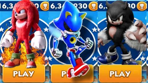 Sonic Dash Sir Knuckles Vs Metal Sonic Vs Werehog Movie Sonic Vs