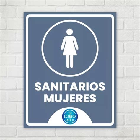 Señalamiento Personalizado 20x25cm Sanitarios Mujeres A Meses Sin