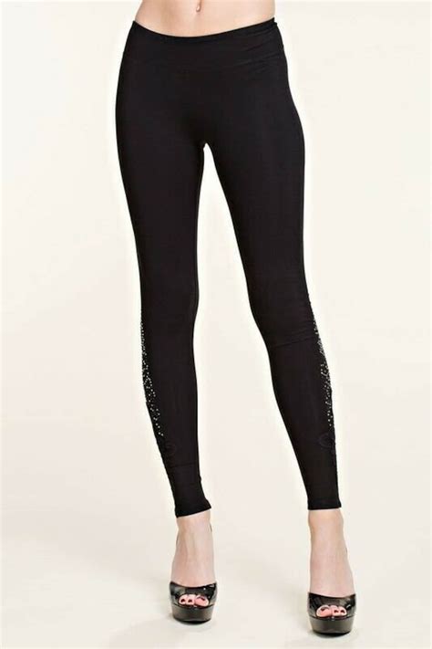 New Vocal Sexy Dressy Black Leggings Pants Yoga Sm 4x Lace And Etsy