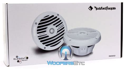 Rockford Fosgate Rm0652 6 5 White 100w Max 2 Way Marine Boat Coaxial Speakers Ebay