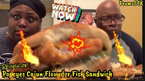 Review Of Popeyes Cajun Flounder Fish Sandwich Promostk Popeyes