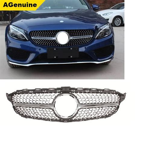 Chrome Glossy Black ABS Diamond Facelift Car Front Bumper Radiator Mesh