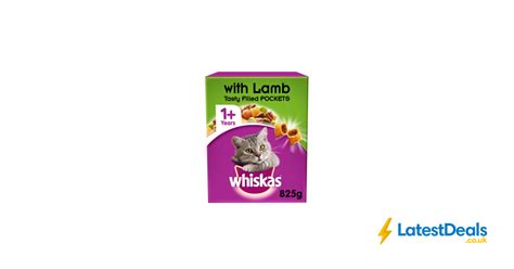 Whiskas Adult Cat Complete Dry Cat Food Biscuits Lamb 825g £2 50 At Asda