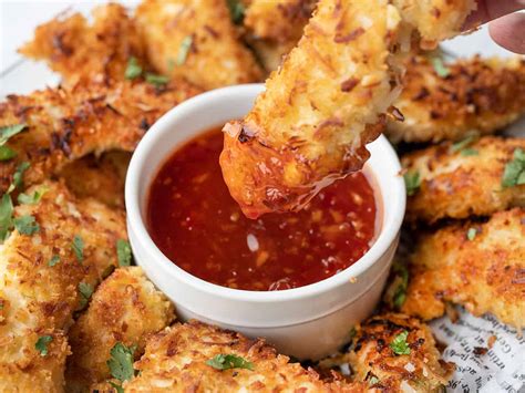 Coconut Chicken Strips With Sweet Chili Sauce Fun Facts Of Life