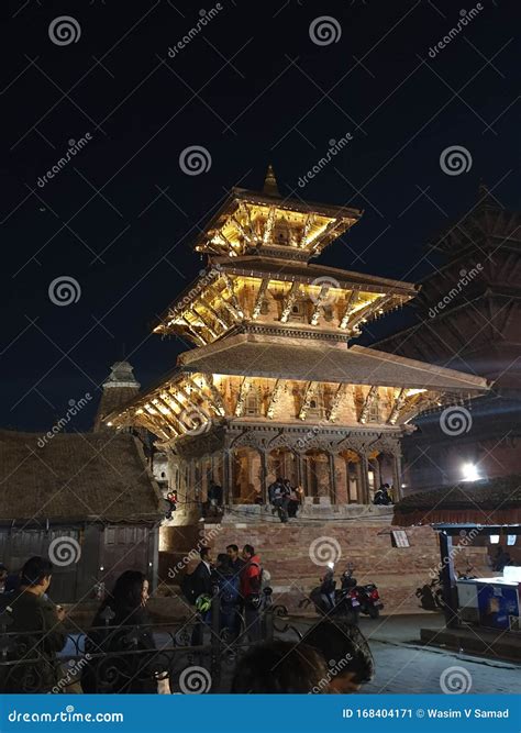 Patan Durbar Square Lalitpur Nepal Night View Editorial Photo - Image ...