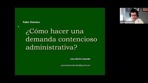 TALLER DE PROCESO CONTENCIOSO ADMINISTRATIVO Como Armar Una Demanda