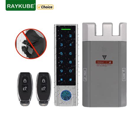 Raykube Kit De Cerradura De Puerta Inteligente Con Huella Dactilar