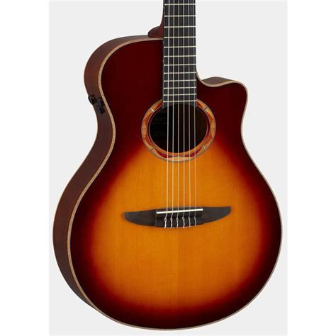 Yamaha Ntx Bs Brown Sunburst Electric Nylon Strings Guitar