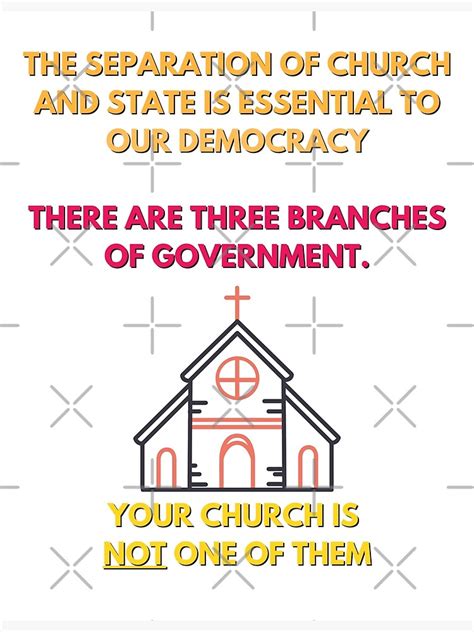 "Separation Of Church And State Original Design Sticker | Church State ...