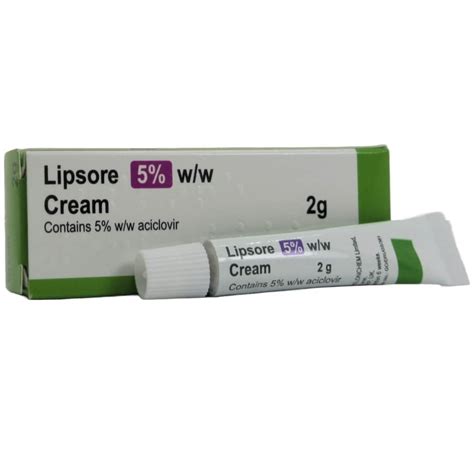 Lipsore - Acyclovir 5% Cream 2g - HEMLOCK