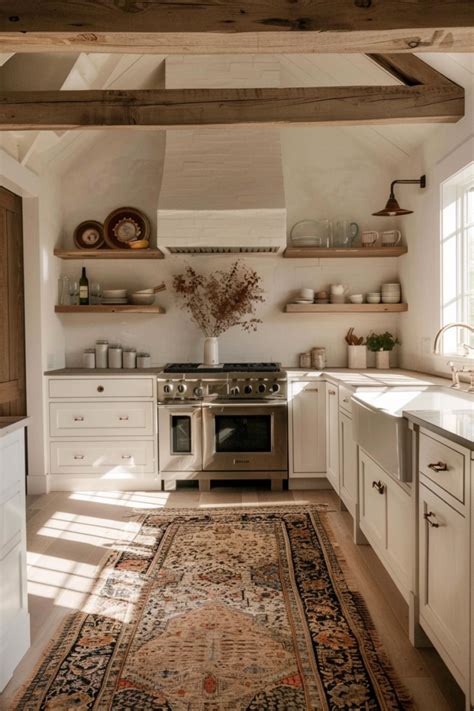 Add Warmth with Farmhouse Kitchen Rugs - Quiet Minimal