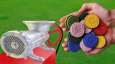 Experiment Colorful Oreo Vs Meat Grinder YouTube