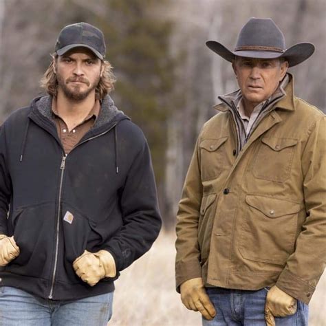 Luke Grimes As Kayce Dutton And Kevin Costner As John Dutton In