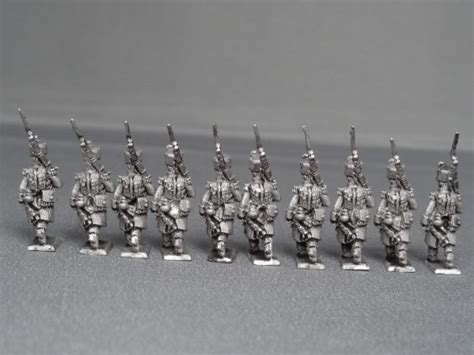 15mm Grenadiersvoltigeurs Marching Greatcoats Bhfr16 Ebor Miniatures