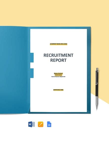 10 Free Recruitment Report Templates Edit And Download