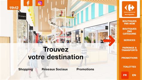 Carrefour Nice Lingostière Renews Its Digital Wayfinding